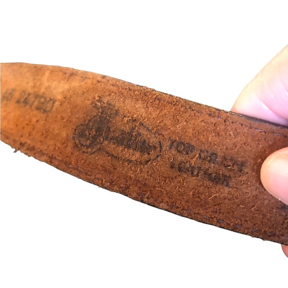 Justin’s Belt Light Colored Leather size 46 - Picture 4 of 9